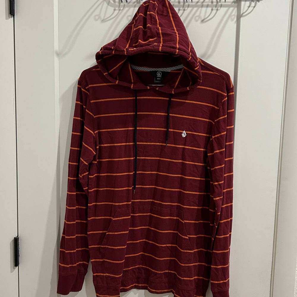 Volcom Wallace Long Sleeve Hooded Shirt |Size Small